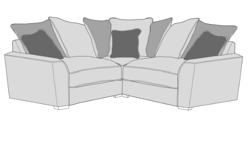 Small 2 seater corner sofa discount
