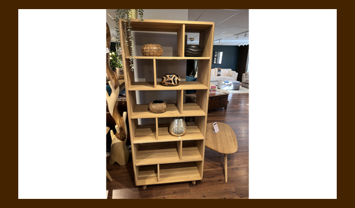 Tall Oak Display Unit