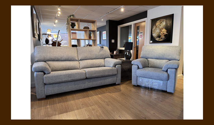 3 Seater Sofa & Power Recliner Chair